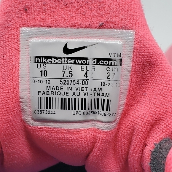 NIKE FLEX EXPERIENCE RN RUNNING SHOES SNEAKERS WOMEN SIZE 10 GREY & PINK ACTIVE - Picture 10 of 12